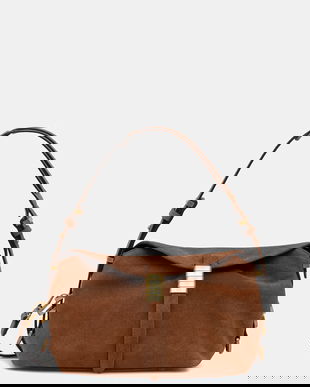 Pinko geantă crossbody pentru femei, din piele întoarsă Horizontal