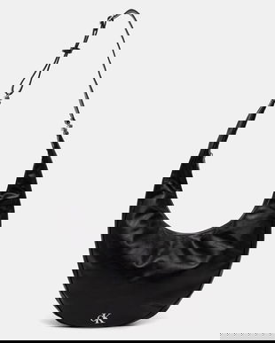 Calvin Klein geantă croissant pentru femei, cu imitație de piele