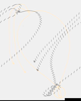 DKNY colier cu pandantiv pentru femei, din metal