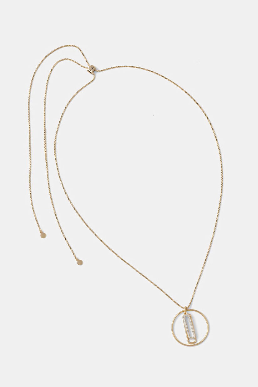 DKNY colier cu pandantiv pentru femei, din metal