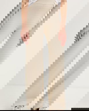 MM by Max Mara pantaloni pentru femei, cu vâscoză RUM