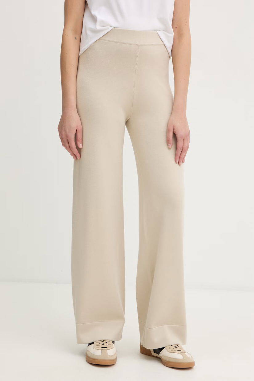 MM by Max Mara pantaloni pentru femei, cu vâscoză RUM