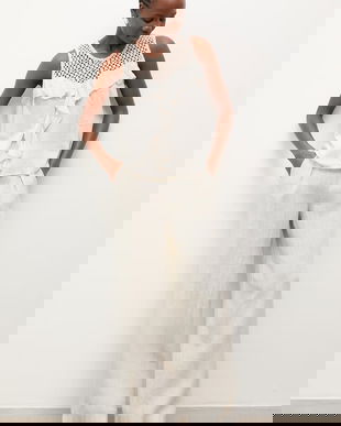 Answear.LAB pantaloni pentru femei, din in