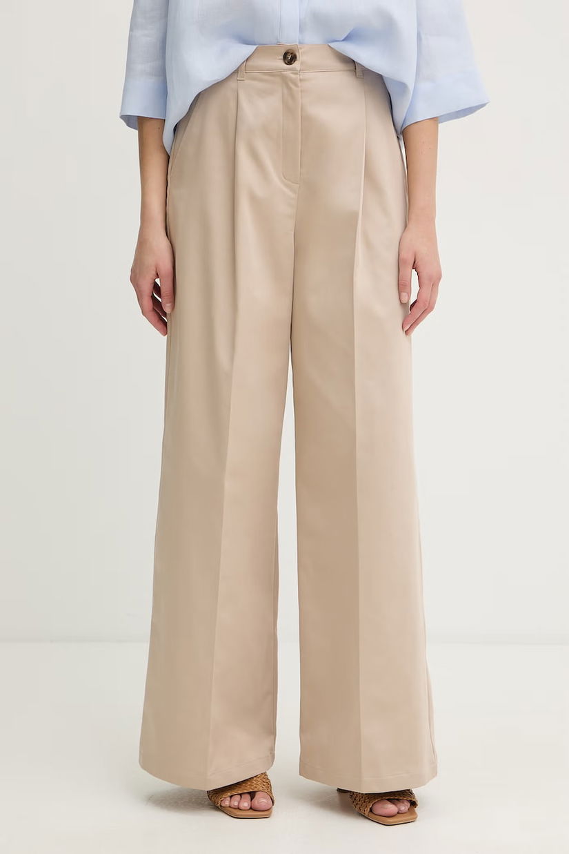 Marella pantaloni pentru femei, din bumbac cu elastan Emme by Marella