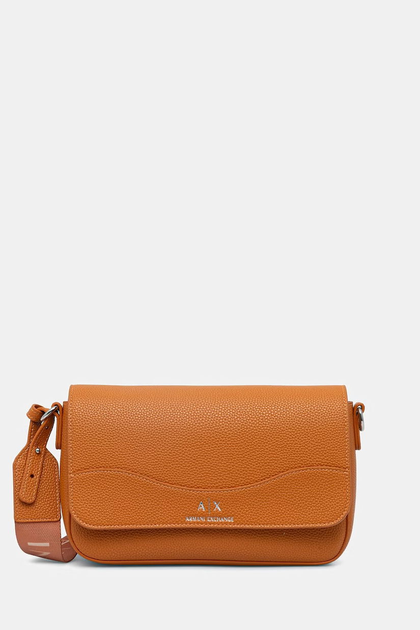 Armani Exchange geantă poștaș pentru femei, cu imitație de piele