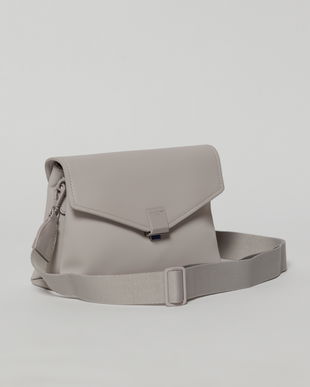 Geanta lila tip plic cu design elegant si inchidere cu clapeta