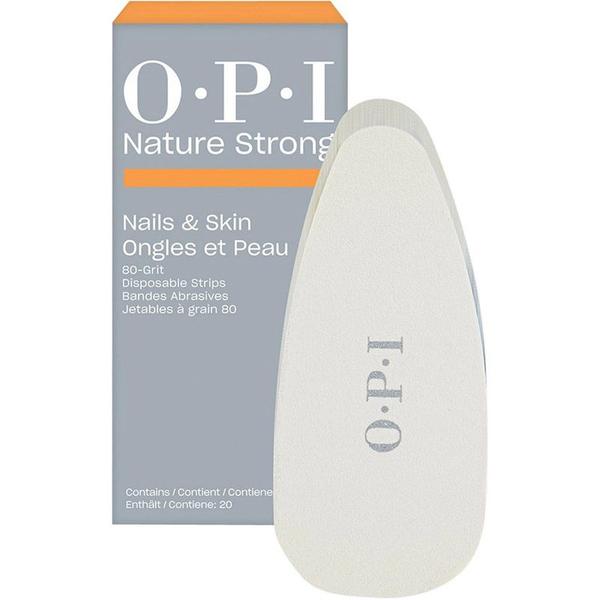 Set Benzi Abrazive pentru Pila de Picioare - OPI Nature Strong Disposable Grit Strips, granulatie 80, 20 benzi
