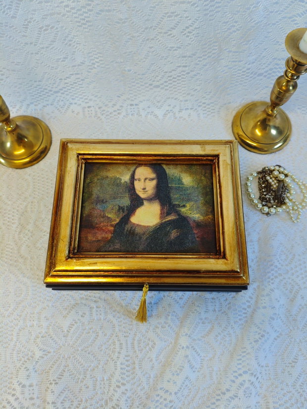 Casetă bijuterii -Mona Lisa