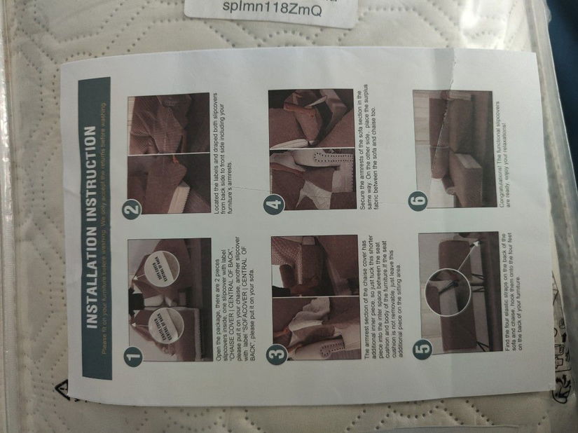 Husă / Protectie colțar/ canapea in forma de L,  impermeabila și matlasa