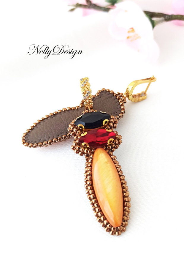 "Ambra Noir" - Cercei eleganti