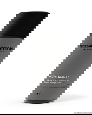 Sampon 3 in1 pentru Barbati Par, Corp si Barba - Sebastian Professional Multitasker 3-in-1 Hair, Beard &amp; Body Shampoo, 50 ml
