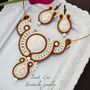 Set bijuterii soutache cu magnezit