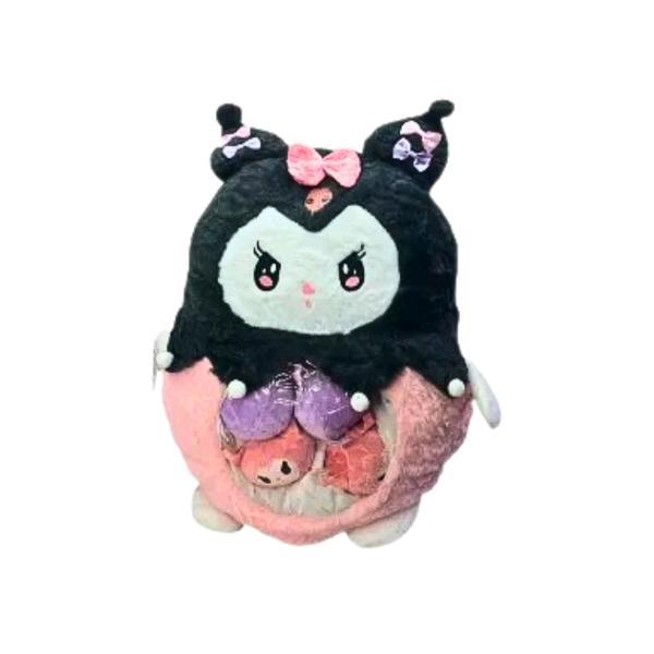 Jucarie de Plus Kuromi cu Pui, 40 cm,