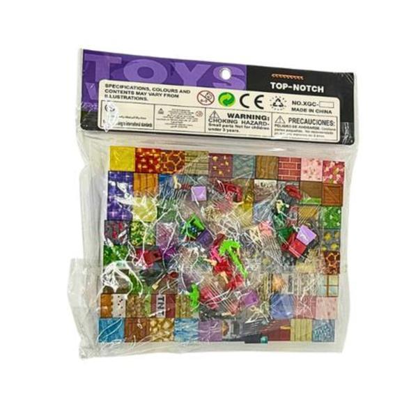 Set 80 Cuburi Magnetice Minecraft cu Figurine