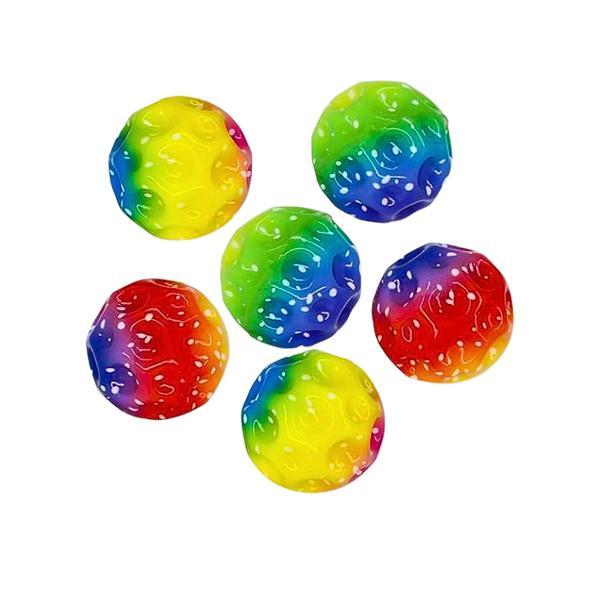 Minge Moon Colorata pentru Copii 7 cm, Minge Antistres Saritoare