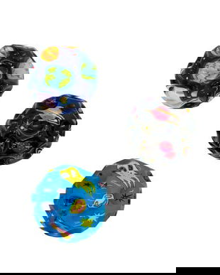 Minge Moon pentru Copii 7 cm, Minge Antistres cu Model Planete si Spatiu