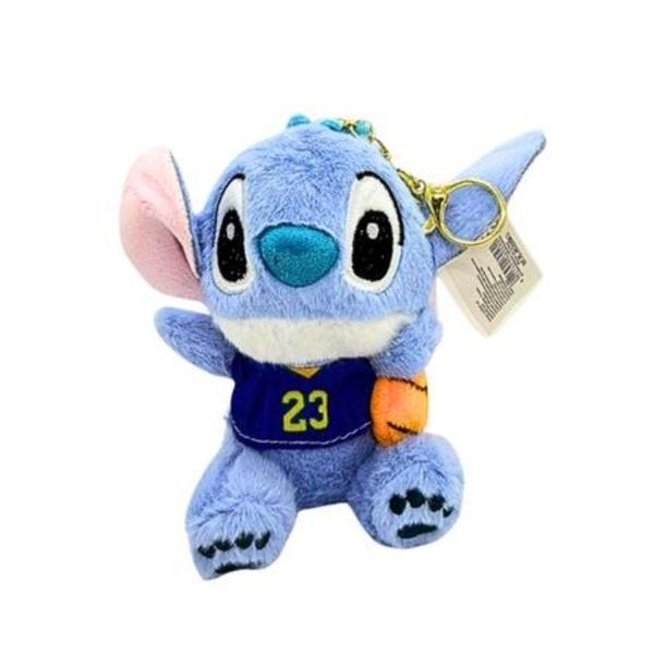 Breloc de Plus Stitch Sport cu Minge de Baschet, 14 cm