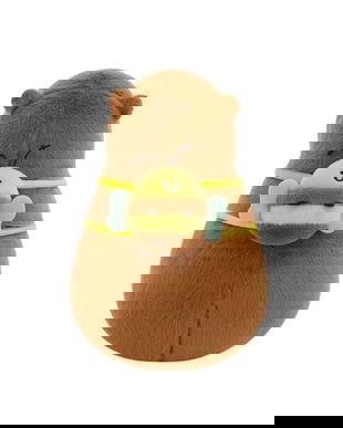 Jucarie de Plus Capybara cu Rucsac Albina, 20 cm