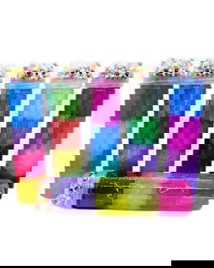 Slime Colorat Ursulet cu Bile Spuma,