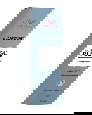Toner Nuantator pentru Parul Decolorat - Wella Professionals Blondor Blondorplex Cream Toner, /96 Sienna Beige, 60 ml