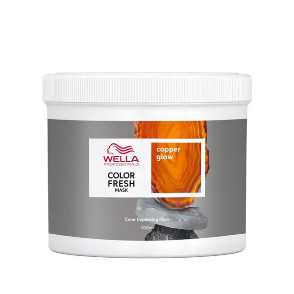 Masca de Par Nuantatoare pentru Par Roscat - Wella Professionals Color Fresh Mask, Copper Glow, 500 ml