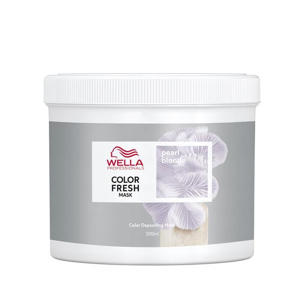 Masca de Par Nuantatoare pentru Par Blond - Wella Professionals Color Fresh Mask, Pearl Blonde, 500 ml