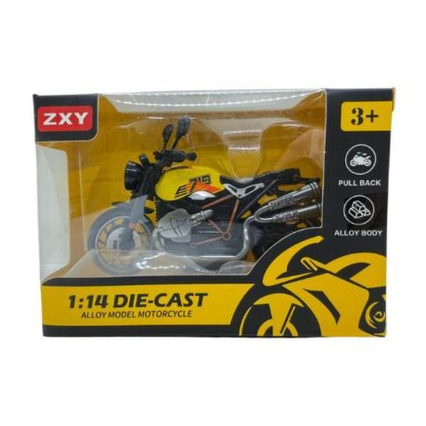 Motocicletă din metal turnat sub presiune 1:14 pentru copii 12-14 cm