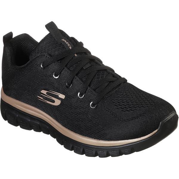 Pantofi sport femei Skechers Get Connected 12615/BKRG, 36.5, Negru