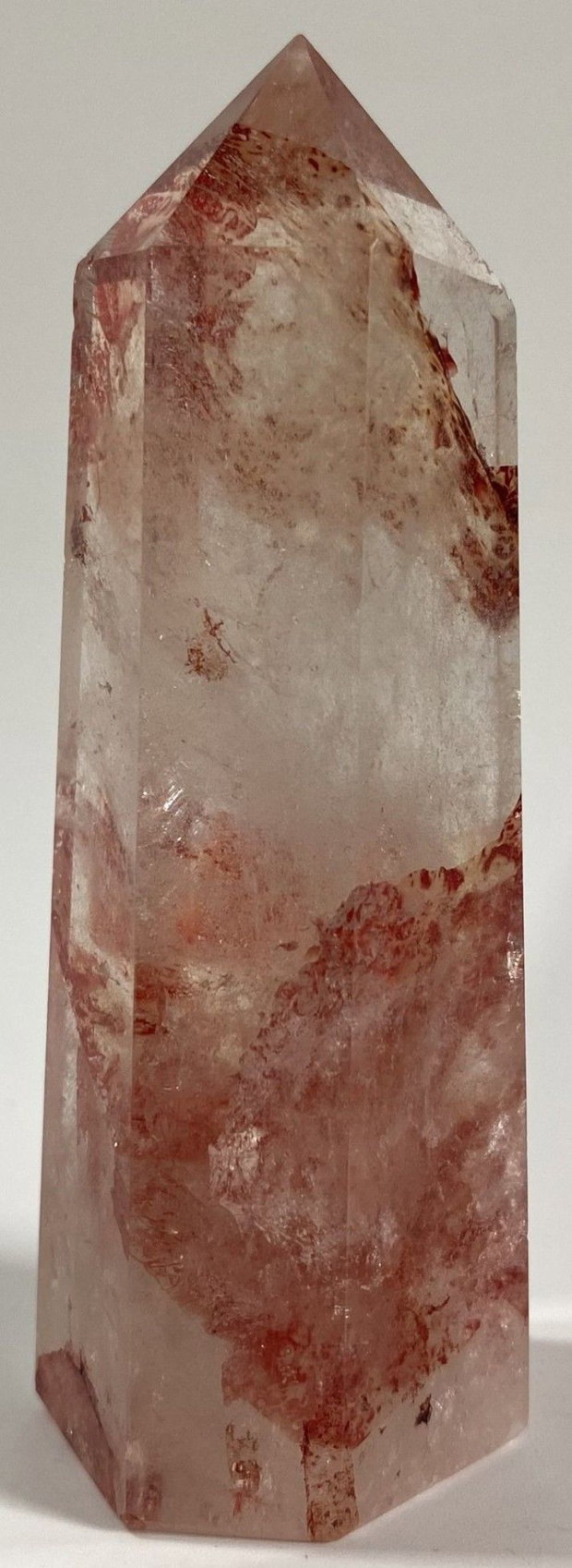 Cuart Hematoid Rosu - Obelisc piatra semipretioasa