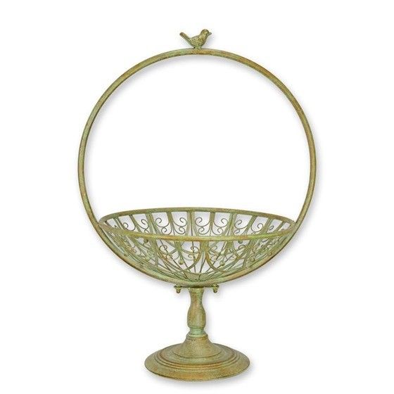 Cosulet flori din fier forjat antik green