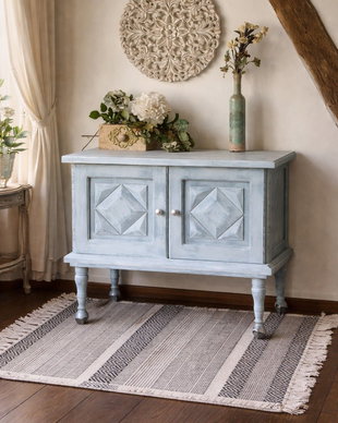 Comoda/servanta/bar cu roti-Boho
