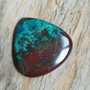 Cabochon crisocola, 35x35 mm