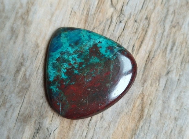 Cabochon crisocola, 35x35 mm