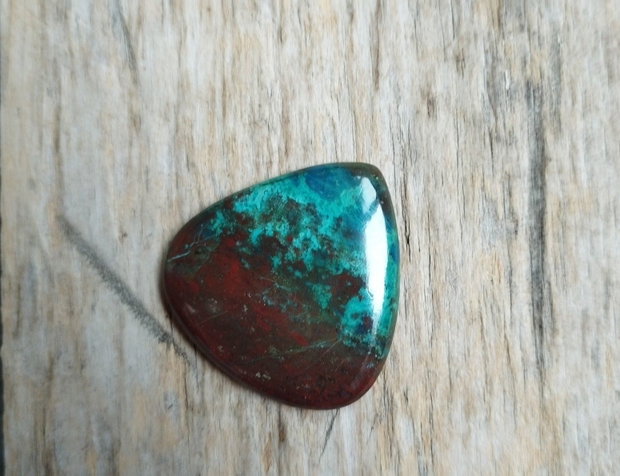Cabochon crisocola, 35x35 mm