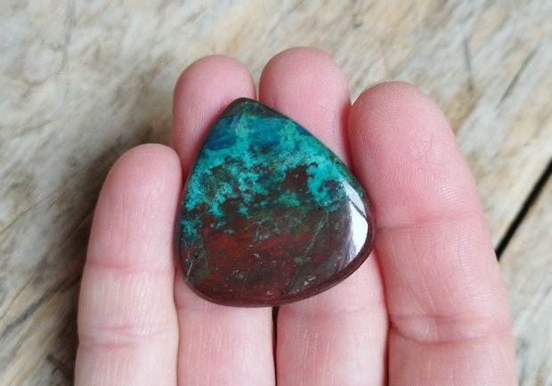 Cabochon crisocola, 35x35 mm