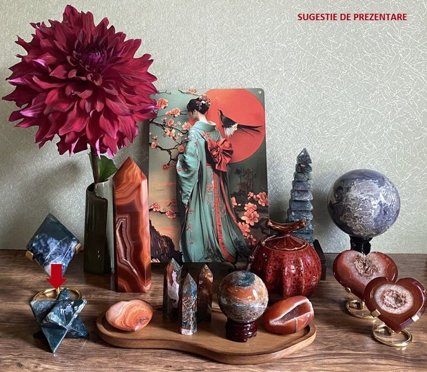 Agat Muschi -Merkaba piatra semipretioasa