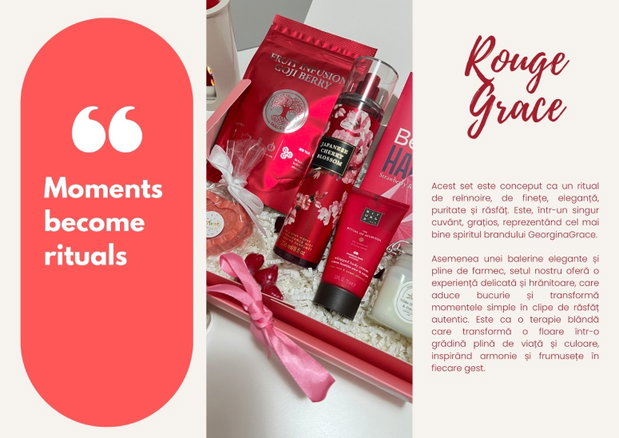 Set cadou Rouge Grace - sweet blossom ritual
