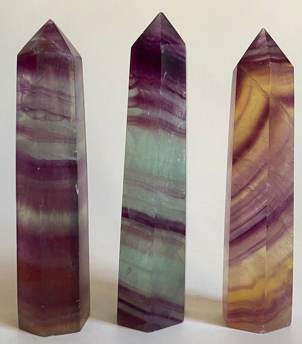 Fluorit Candy - Set obeliscuri piatra semipretioasa