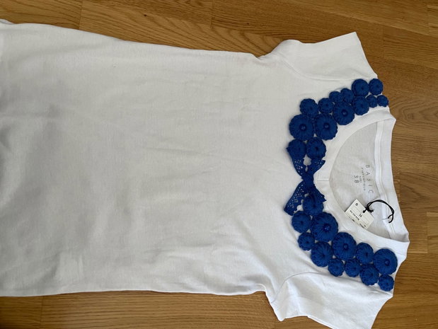 Tricou cu aplicație handmade din bumbac