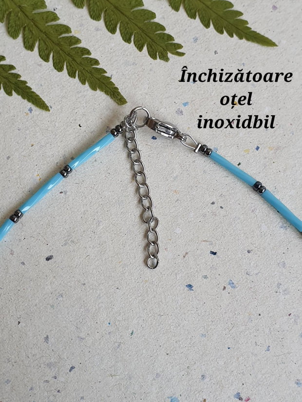 Colier vibrant de vară, bijuterie handmade minimalistă