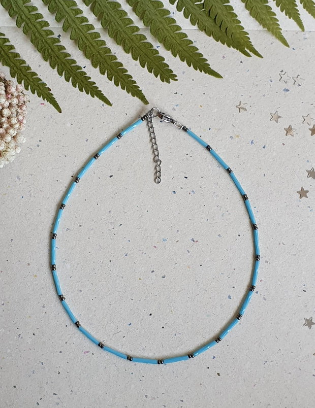 Colier vibrant de vară, bijuterie handmade minimalistă