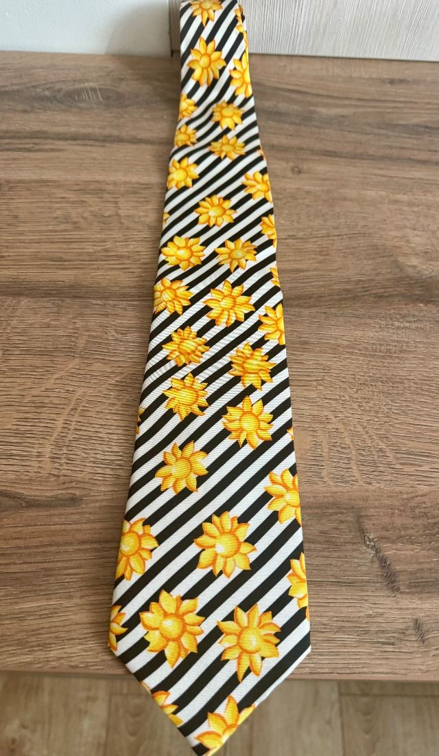 SUPERBA CRAVATA ESCADA UNISEX MATASE NATURALA