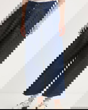 United Colors of Benetton blugi wide leg pentru femei