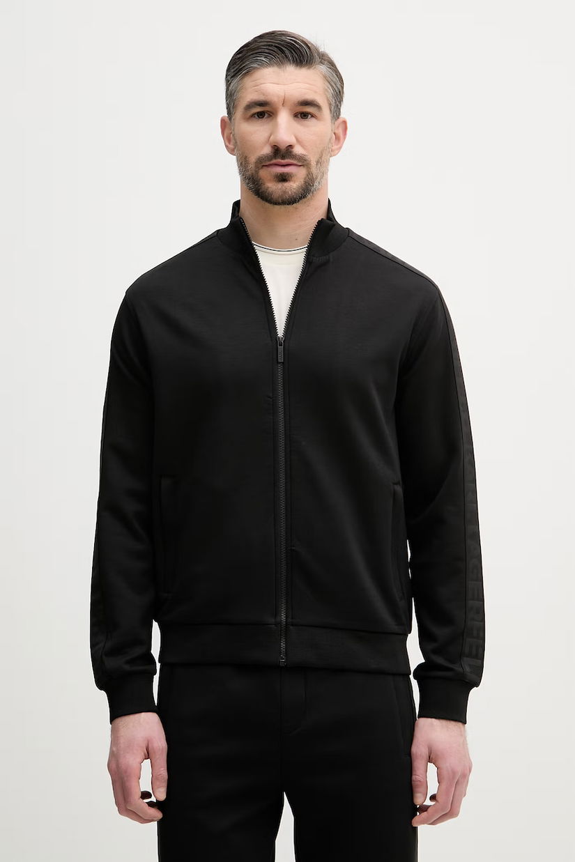 Karl Lagerfeld hanorac cu fermoar pentru bărbați, cu vâscoză