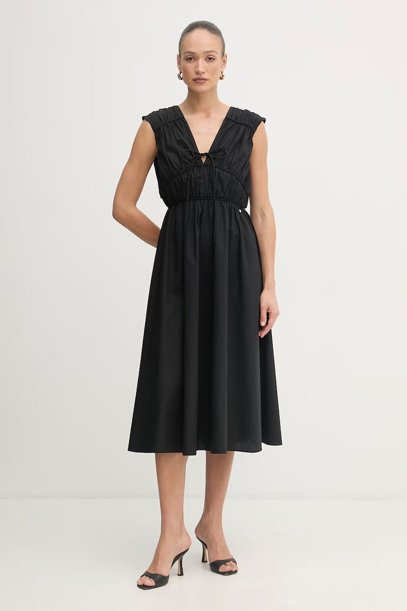 BOSS Orange rochie babydoll din bumbac C Derich