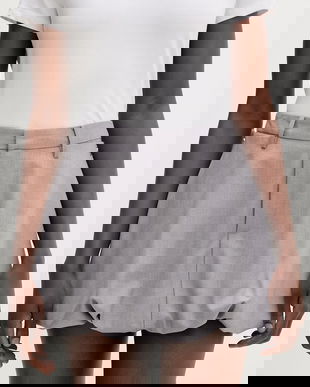 Isabelle Blanche fustă gogoșar cu vâscoză