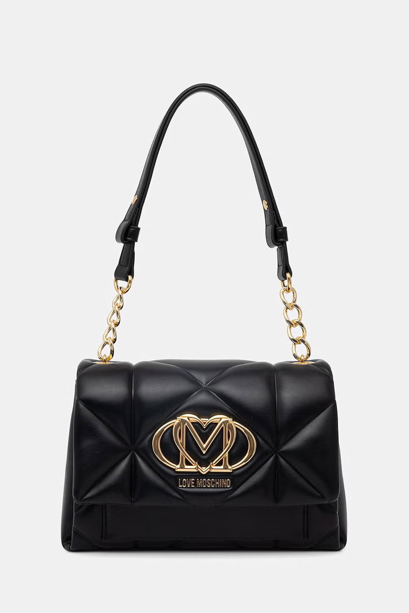 Love Moschino geantă poștas pentru femei, cu imitație de piele