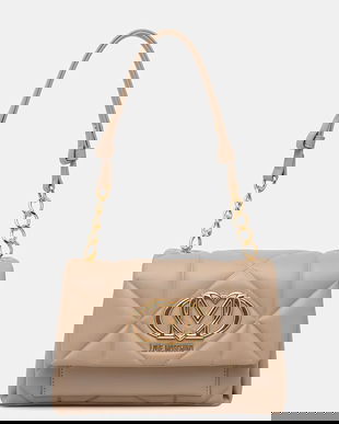 Love Moschino geantă poștas pentru femei, cu imitație de piele