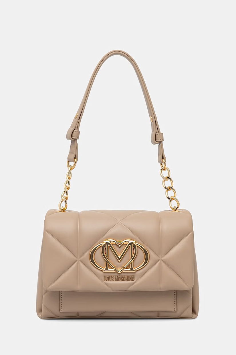 Love Moschino geantă poștas pentru femei, cu imitație de piele