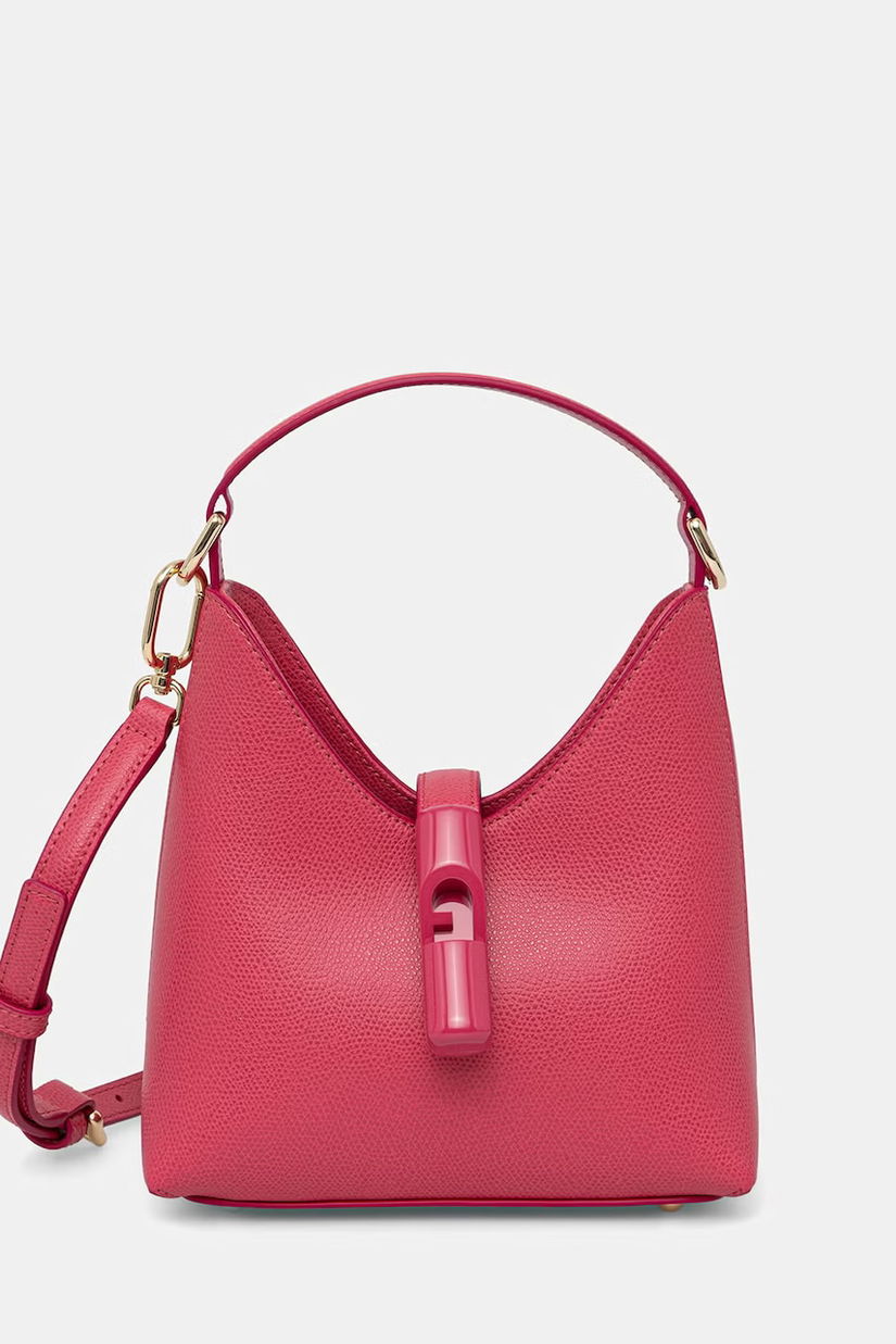Furla geantă pentru femei, din piele Iride Mini Hobo